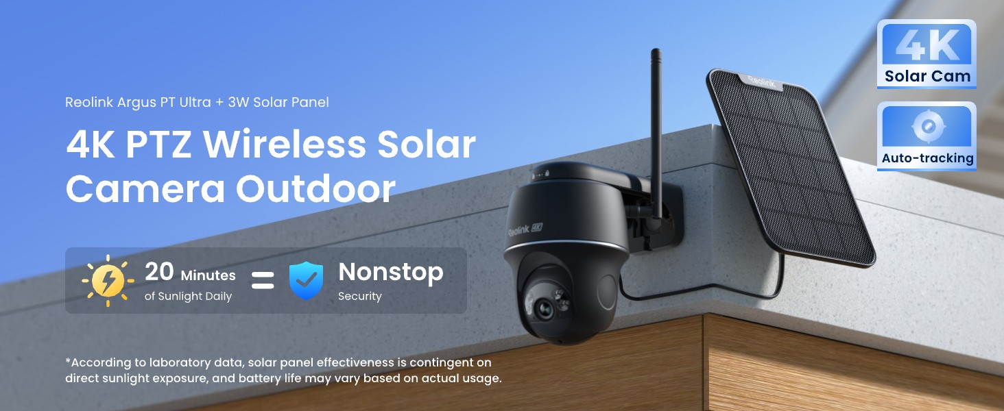 Amazon.com : REOLINK 4K Solar Security Cameras Wireless Outdoor